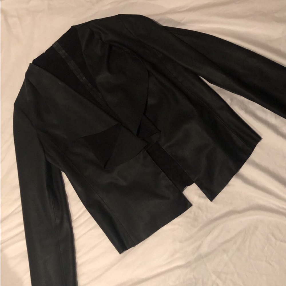 Zara leather and suede jacket